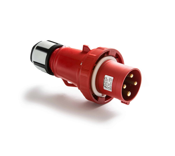 Famatel Mobile Industrial Plug 63A 230V 2P+E IP67 Screw Terminal