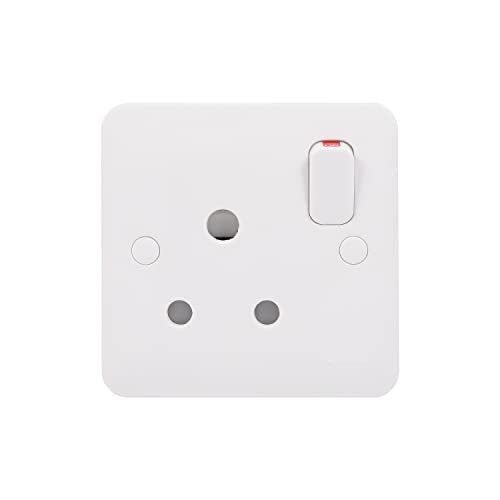 Schneider Electric GGBL3090 Lisse Moulded Socketoutlet, 15A, 1 Gang, Matt White