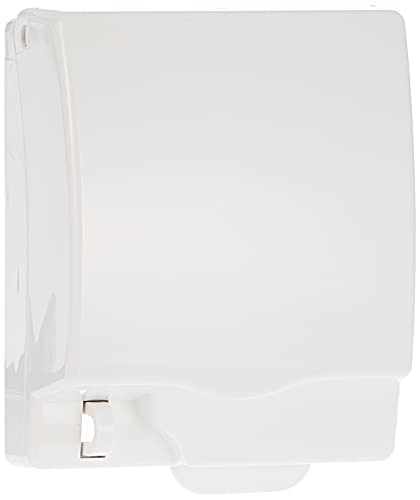 Schneider Electric Full Time Protection Weatherproof Single Gang Socket Cover (White) Ip55 - E223R_WE