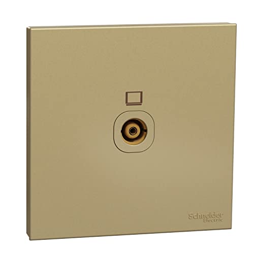 Schneider Electric TV socket, AvatarOn C, complete product, 75 Ohm, IP20, wine gold - E8732L1F_DG