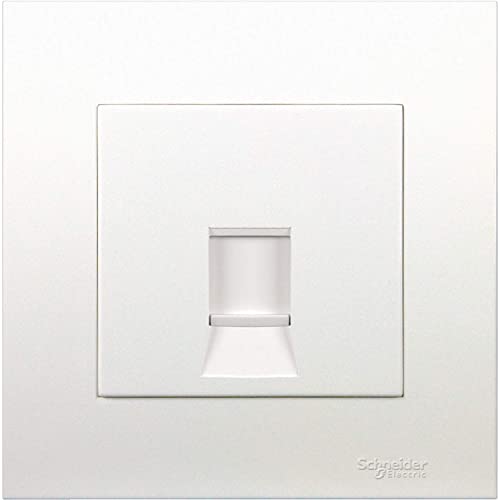 Schneider Electric Vivace White - 1 Gang Keystone Wallplate With Shutter Without Ketstone Jack Rj-45 - KB31RJK