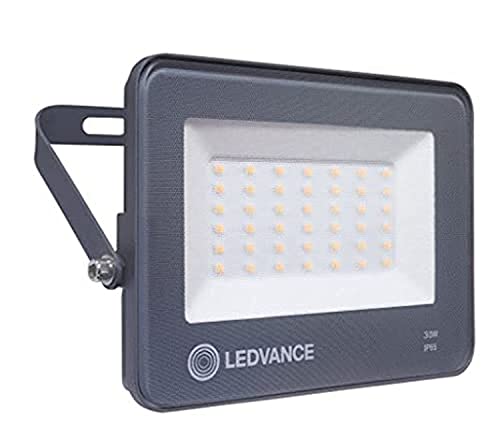 Ledvance Light Weight, Slim Design, Ip65 Water Resistance Led Eco Flood Floodlight (30W, 3000K, 2550 Lumen, Warm White)