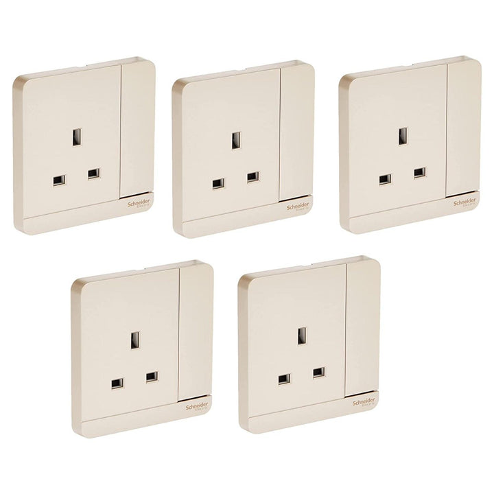 G12 Socket Schneider Electric E8315N_WG_G12 AvatarOn Gold - Single switched socke