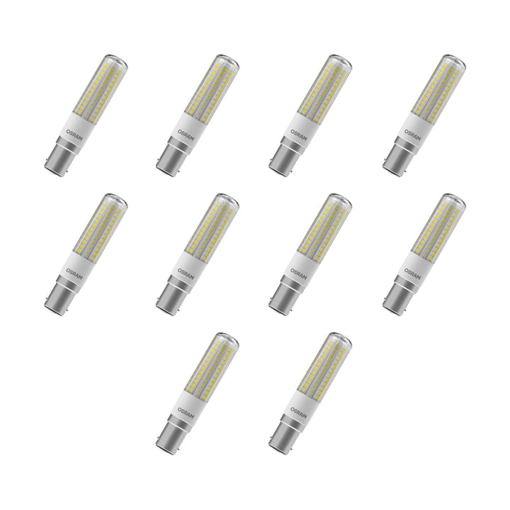 Ledvance LED Special T Slim 7W 2700K Warm White B15D Clear Bulb Non-Dimmable 60W Equivalent 320° Beam- Pack of 10