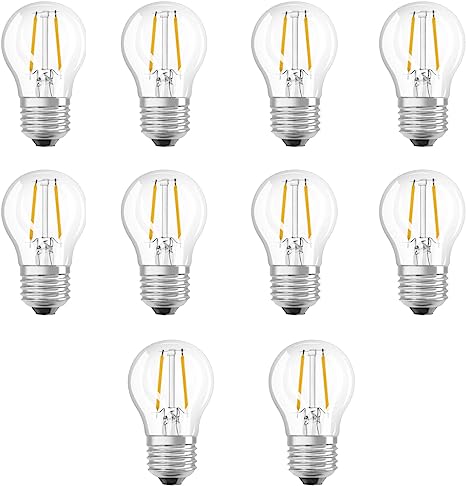 Ledvance LED Superstar Plus Classic A 7W 2700K Warm White E27 Filament Bulb 60W Replacement 3-Step Dimming- Pack of 10