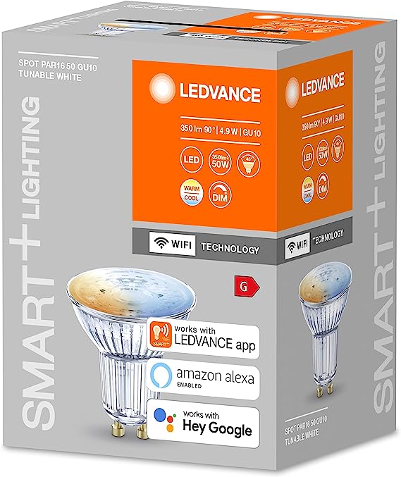 مصباح عاكس LED ذكي من Ledvance مزود بتقنية البلوتوث/الواي فاي، عبوة واحدة 