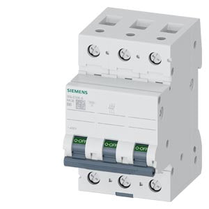 Siemens 5TJ Miniature Circuit Breaker 3-Pole, Type C, 415V, 6kA