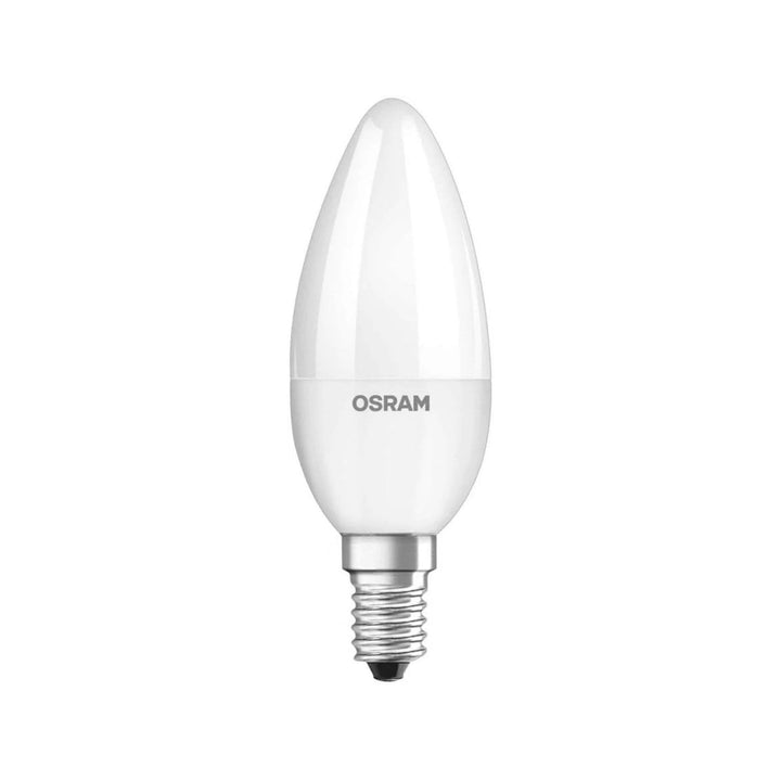 Osram LED Bulb E14 Candle Lamp 5.5W Day Light 6500K Frosted Long Life Upto 15000 Hours