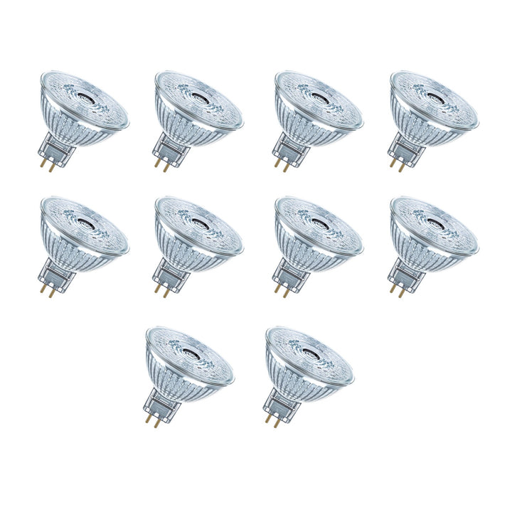 Ledvance P Mr16 5W Gu5.3 2700K Led Spotlight | Dimmable 12V Low Voltage Bulb | 36° Beam Angle | Warm White | Replaces 35W Halogen- Pack of 10