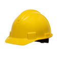 Honeywell North Short Brim Safety Helmet / Hard Hat Non-Vented, 4 Point Ratchet Suspension - Dark Blue/ Red/ Yellow/ White