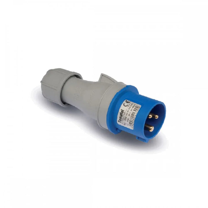 Famatel Mobile Industrial Plug 63A 230V 2P+E IP67 Screw Terminal