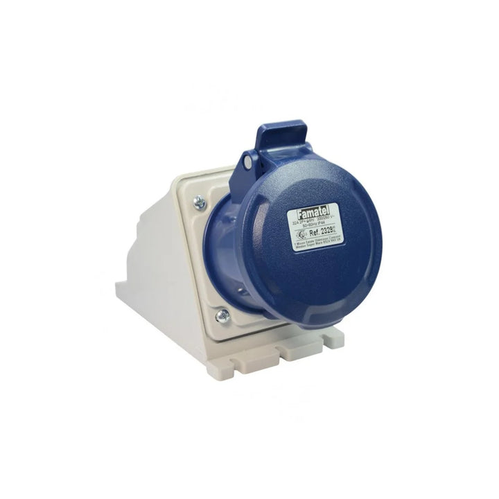 Famatel ECO Wall Socket 230V 2P+E IP44 Screw Terminal (Amp - 16A / 32A )