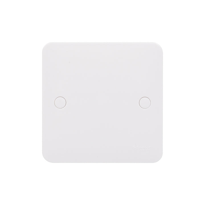 Schneider Electric Lisse - White moulded - blank plate - 1 gang - matt white - GGBL8010S