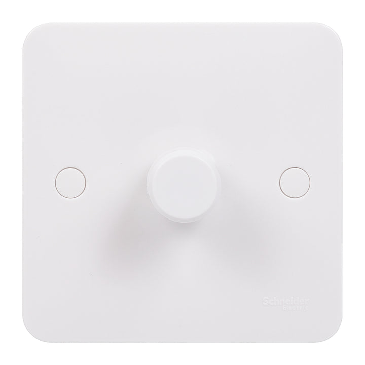 Schneider Electric Lisse Universal Dimmer, 1 Gang, 2 Way, 400W/VA, White Matt - GGBL6012CS
