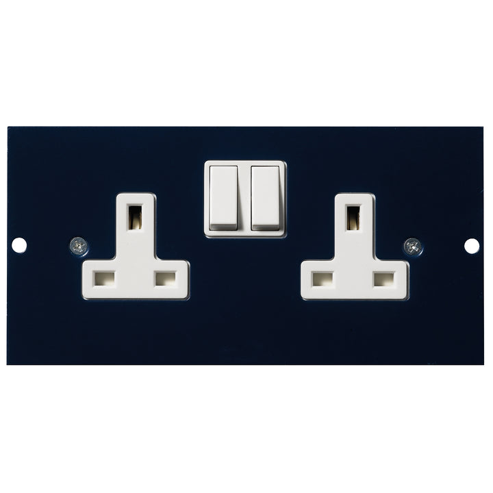 Schneider Electric Mita - 87 mm mounting plate - twin switched socket-outlet (DE) - INS55301