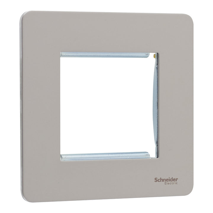 Schneider Electric Ultimate - Flat plate Grid system - 1 gang - pearl nickel - GU8460PN