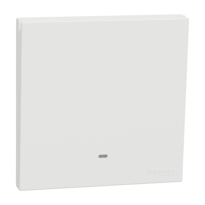Schneider Electric AvatarOn C 10A 250V 1-Gang Momentary Switch with Fluorescent Lamp, White - E8731PRF_WE