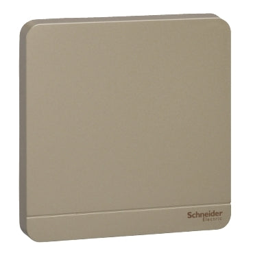 Schneider Electric AvatarOn, blank plate, 1 gang, Wine Gold E8330X_WG