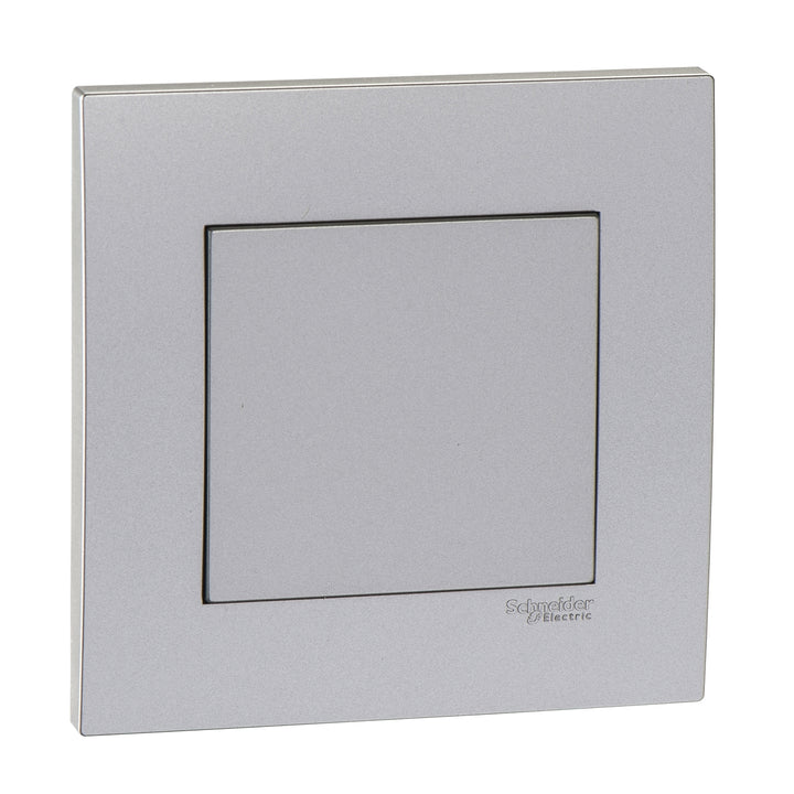 Schneider Electric Vivace 1 Gang Blank Plate, Aluminium Silver - KB30FSG