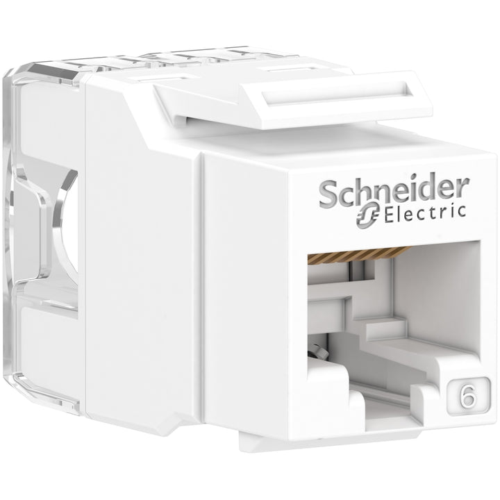 Schneider Electric Actassi S?110 RJ45 Jack Cat6 Unshielded Keystone White – VDIEB17266UWE