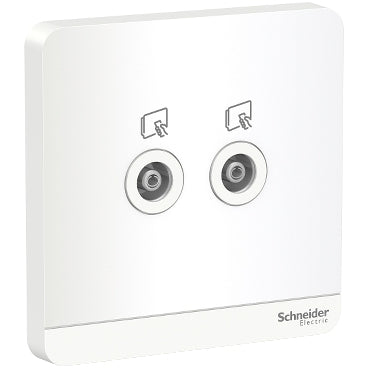 Schneider Electric AvatarOn, TV socket, , 75 Ohm, White E8332TV_WE