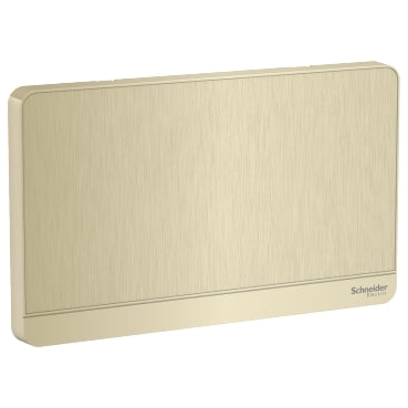 Schneider Electric AvatarOn, 2G Blank Plate, Metal Gold Hairline E8330TX_GH