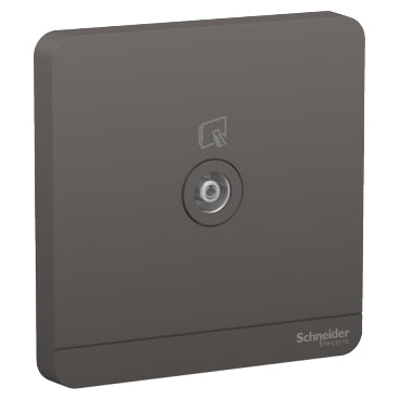 Schneider Electric AvatarOn, TV socket, 75 Ohm, Dark Grey E8331TV_DG