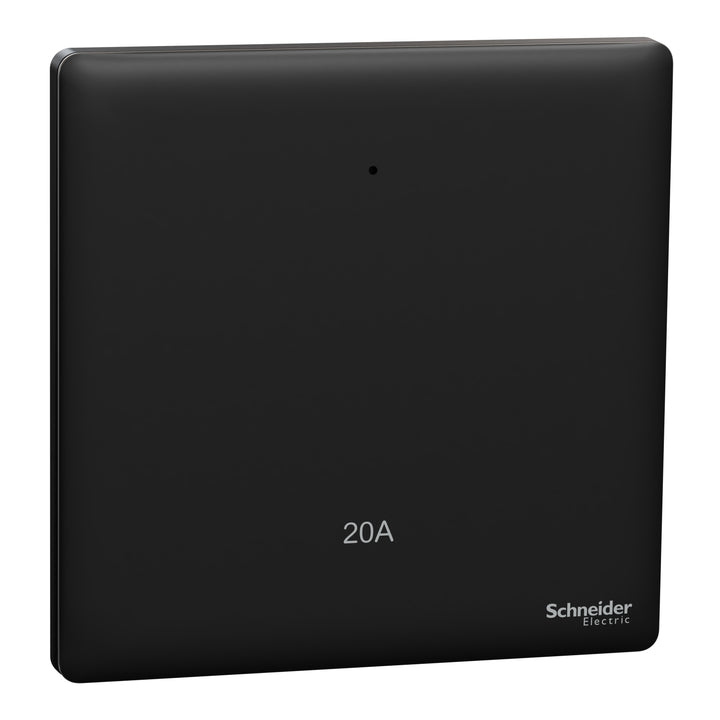 Schneider Electric Unica X 20A 250V 1 Gang 2-Pole Switch with LED - Jet Black NUX31D20N_JB