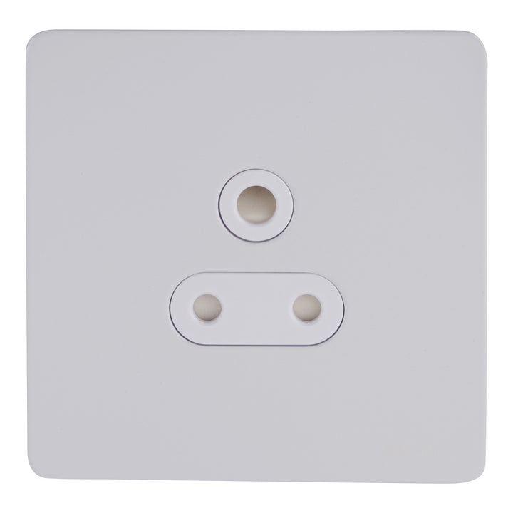 Schneider Electric Ultimate Screwless flat plate - unswitched socket - 1 gang - white metal - GU3480WPW