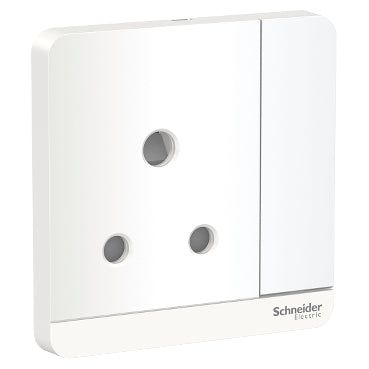 Schneider Electric AvatarOn, switched socket, 3P, 15 A, 250 V, White E8315_15N_WE_G12