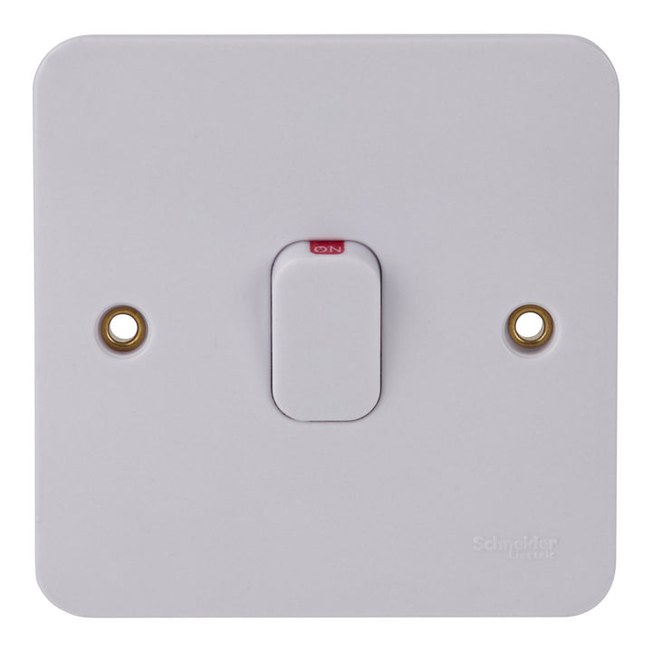 Schneider Electric Lisse -2-pole switch with indicator lamp - 1 gang - 32A - white - GGBL4031