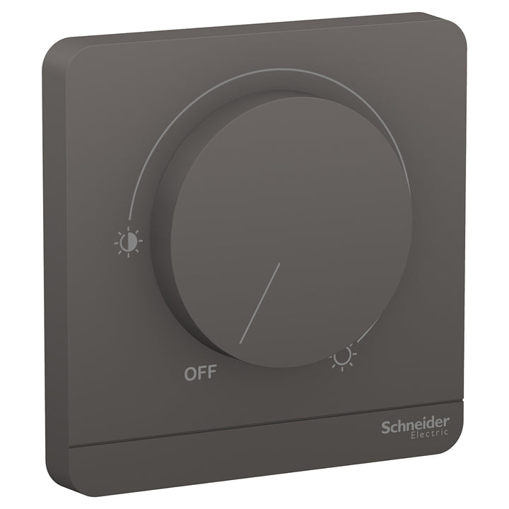 Schneider Electric AvatarOn, rotary dimmer, 250 VA, Dark Grey - E8331RD250_DG