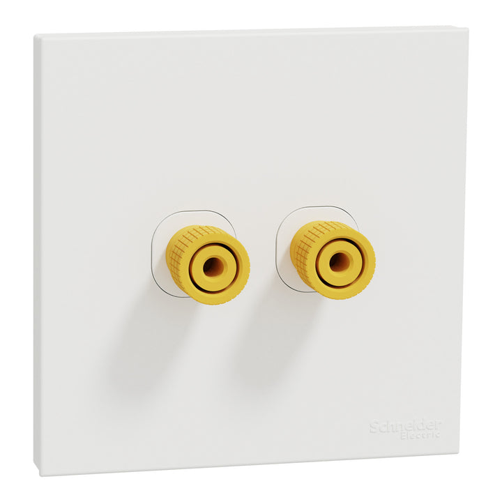Schneider Speaker connection, AvatarOn C, 1 pair, White E8731SC_WE