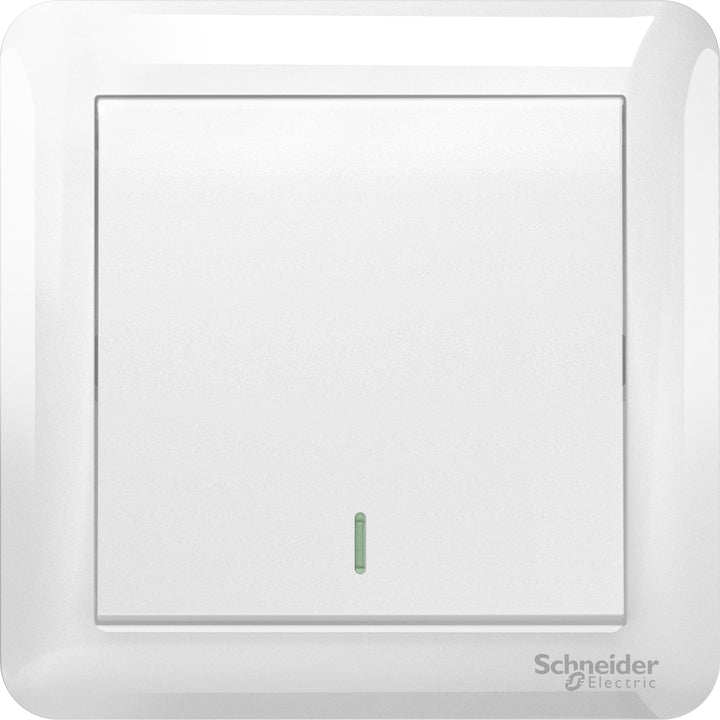 Schneider Electric Affle Plus 10AX 250V 1 Gang Intermediate Switch White - A3G31B3A_WE_G11