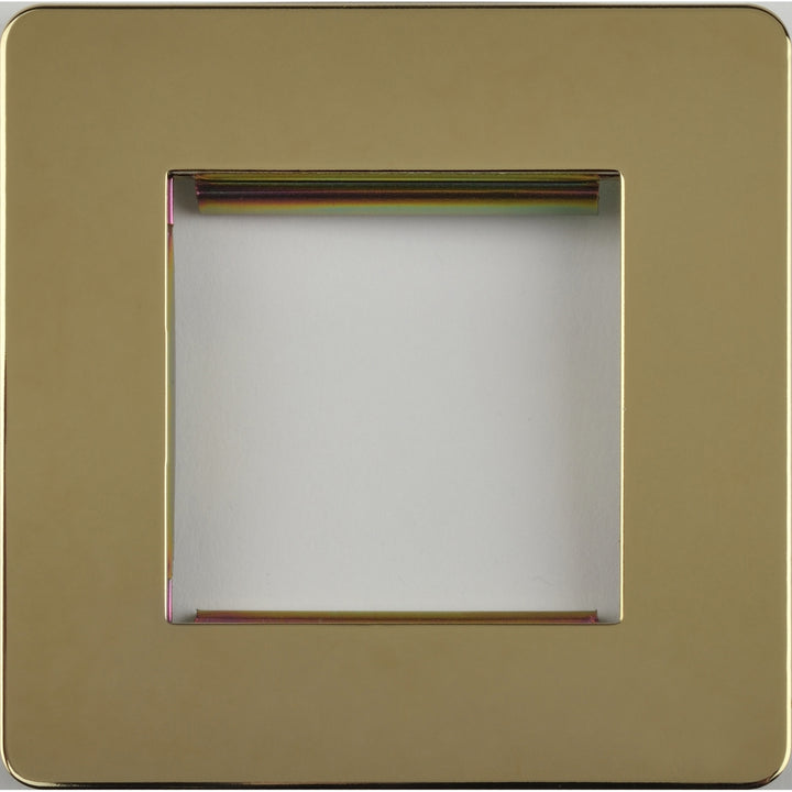 Schneider Electric Ultimate - screwless euro modular - 2 gangs - polished brass - GU8460-PB