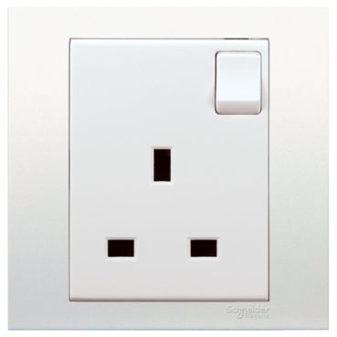 Schneider Vivace 15A Switch Socket White 1 Gang KB15/15