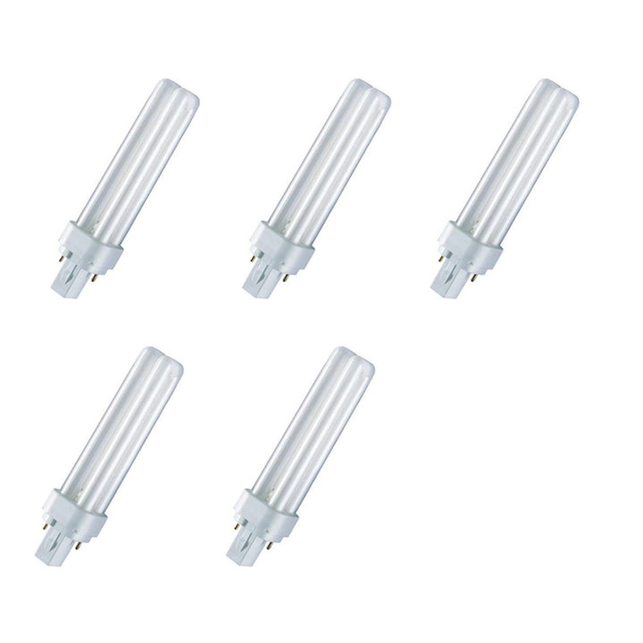 Osram Dulux D 10 W/840 Compact Fluorescent Lamp G24D-1 2-Pin Cool White Light – Compact Energy Saving Bulb