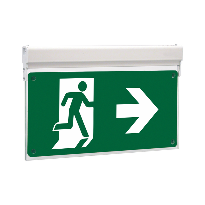 Olympia Emergency Luminar Eco Illuminated Safety Sign Side Arrow MLD-34D/W