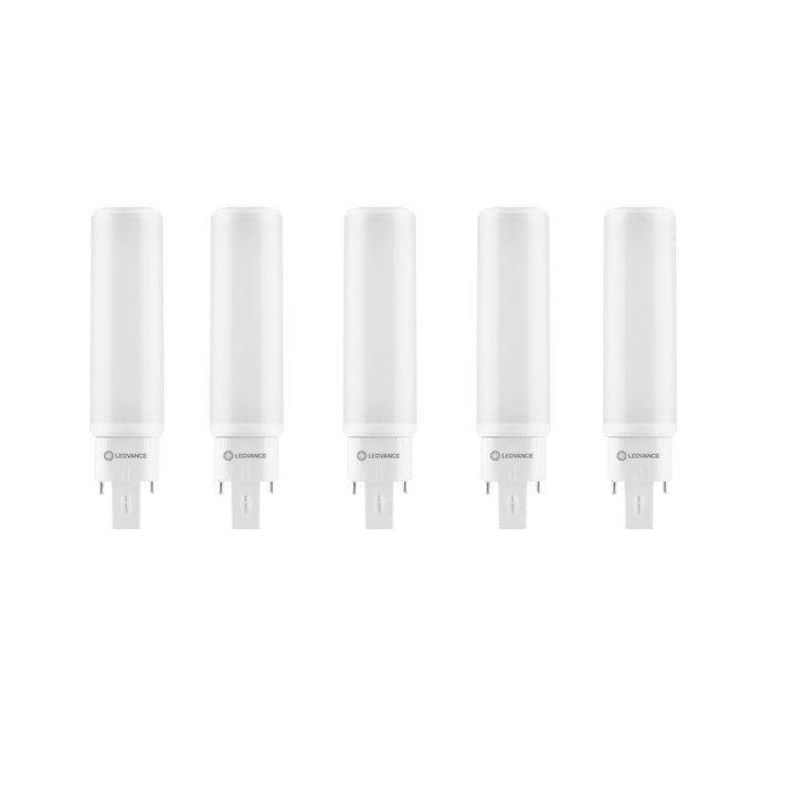 Osram LED Dulux D/E Light Bulb, G24Q-2 Base, Non-Dimmable, Cool White Light – Compact Energy Saving Bulb