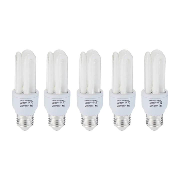 Osram Energy-Saving T3 11W Dulux Star Warm White Light, Screw BP – Compact Energy Saving Bulb