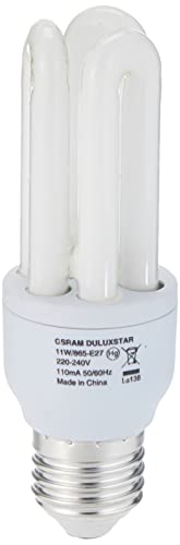 Osram Duluxstar Energy Saving Compact Fluorescent Lamp E27 Stick Shape Bulb 11W (Daylight/ Warm White)