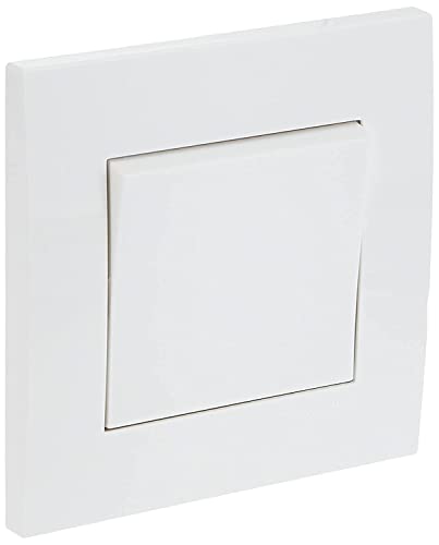 Schneider Electric KB31R Vivace White - 2-Way Plate Switch 1 Gang - 16Ax - White (Single Piece / Pack of 3 / Pack of 5)