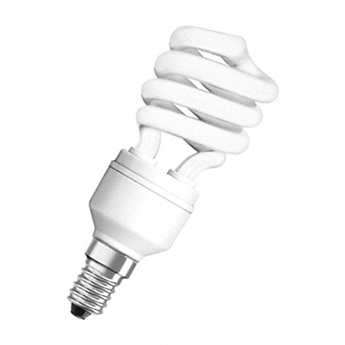 Osram Duluxstar Mini Twist E14 Spiral Shape Bulb Compact Fluorescent 12W Cfl Bulb Warm White/ Day Light
