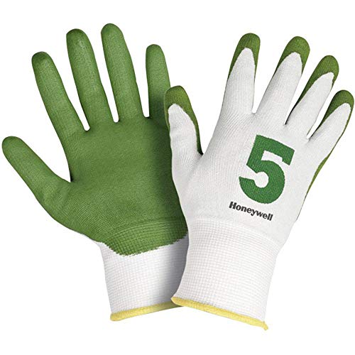 Honeywell Cut-Resistant Work Safety Glove Check & Go Green Pu 5 Dyneema Polyamide And Fibre Composite Dimension (Size - 9/ 10) -  2332545