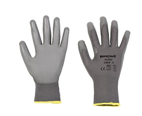 Honeywell First Palm-Side Coated Grey Work Safety Gloves, (Size- L/XL) 2100250