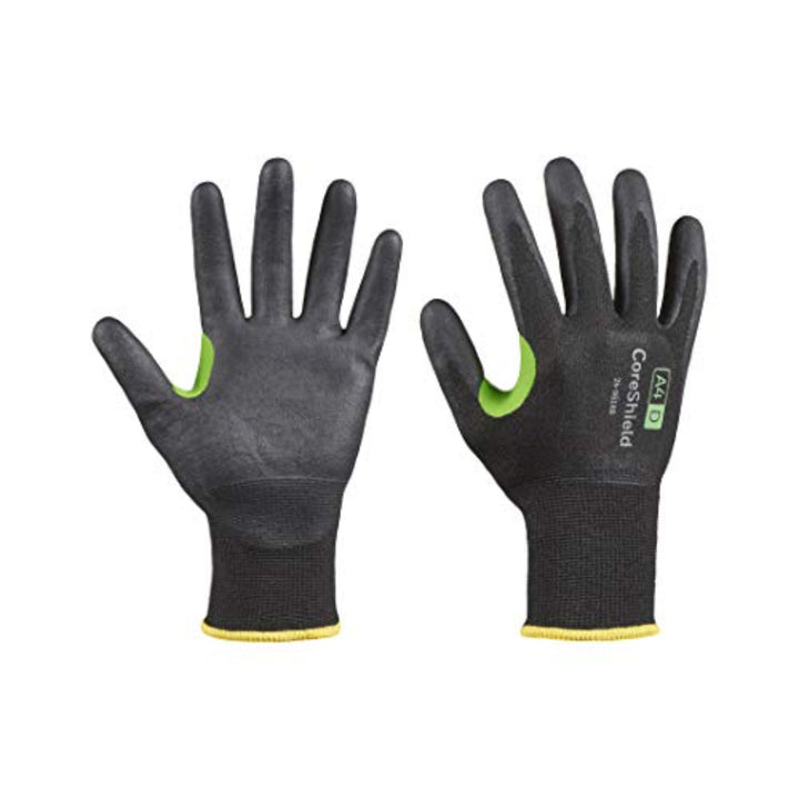 Honeywell Coreshield A4/D  Work Safety Gloves With HPPE/Steel Black Lining And Nitrile Micro-Foam Black Coating - (Size - Large / Extra Large)