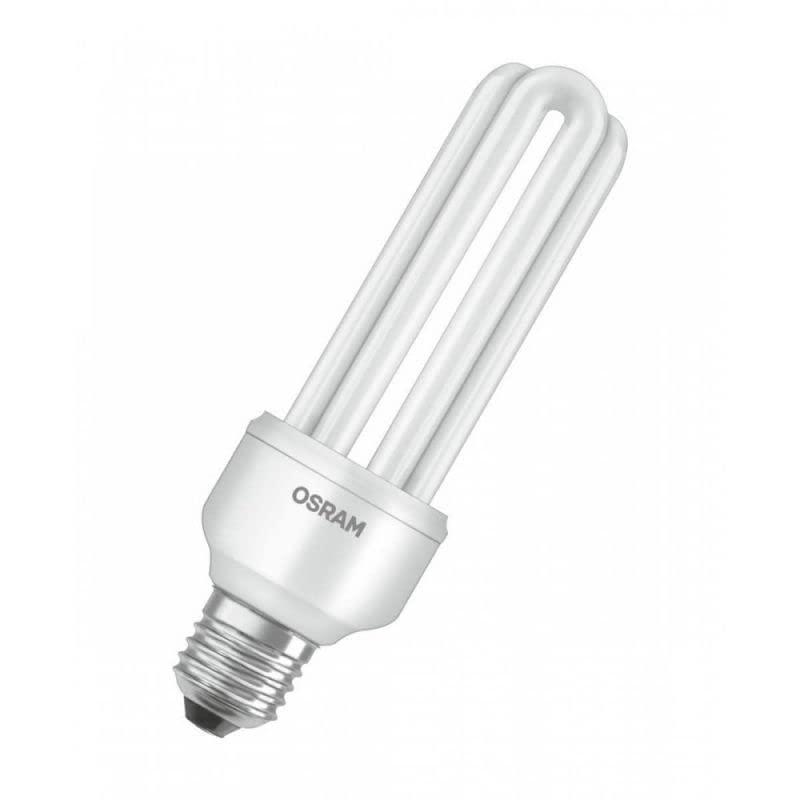 Osram Energiesparlampe | 6W, E27 Sockel | 825 Lumen, Warmweiß | Lange Lebensdauer & Quick Light Technologie
