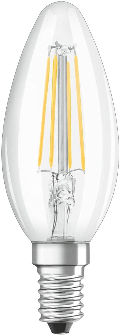 Osram LED Bulb E14 Filament Warm White 2700K 4W Classic B 40 Clear Light Non Dimmable