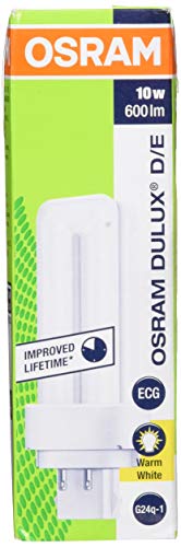 Osram Dulux DE 10W 830 Light Bulb 3000K G24Q14 Pin