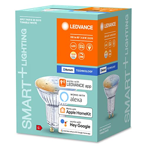 Ledvance Smart LED Reflector Lamp With Bluetooth/ Wi-Fi Technology, 1-Pack